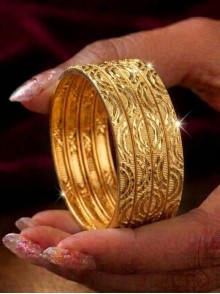 Gold Plated Bangles